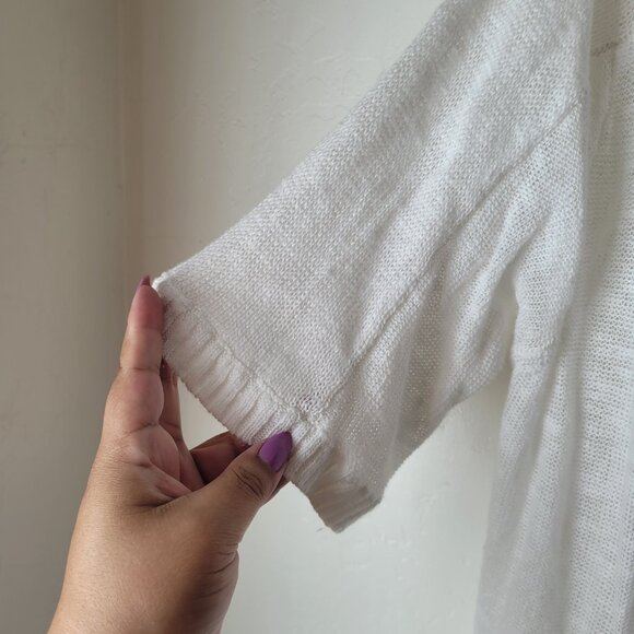 Lane Bryant Plus Size Open Front Short Sleeve Cardigan - Picture 4 of 7